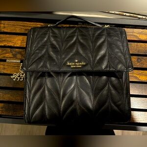 Kate Spade Briar Lane Quilted Brayden Satchel Bag Black -Crossbody/Backpack